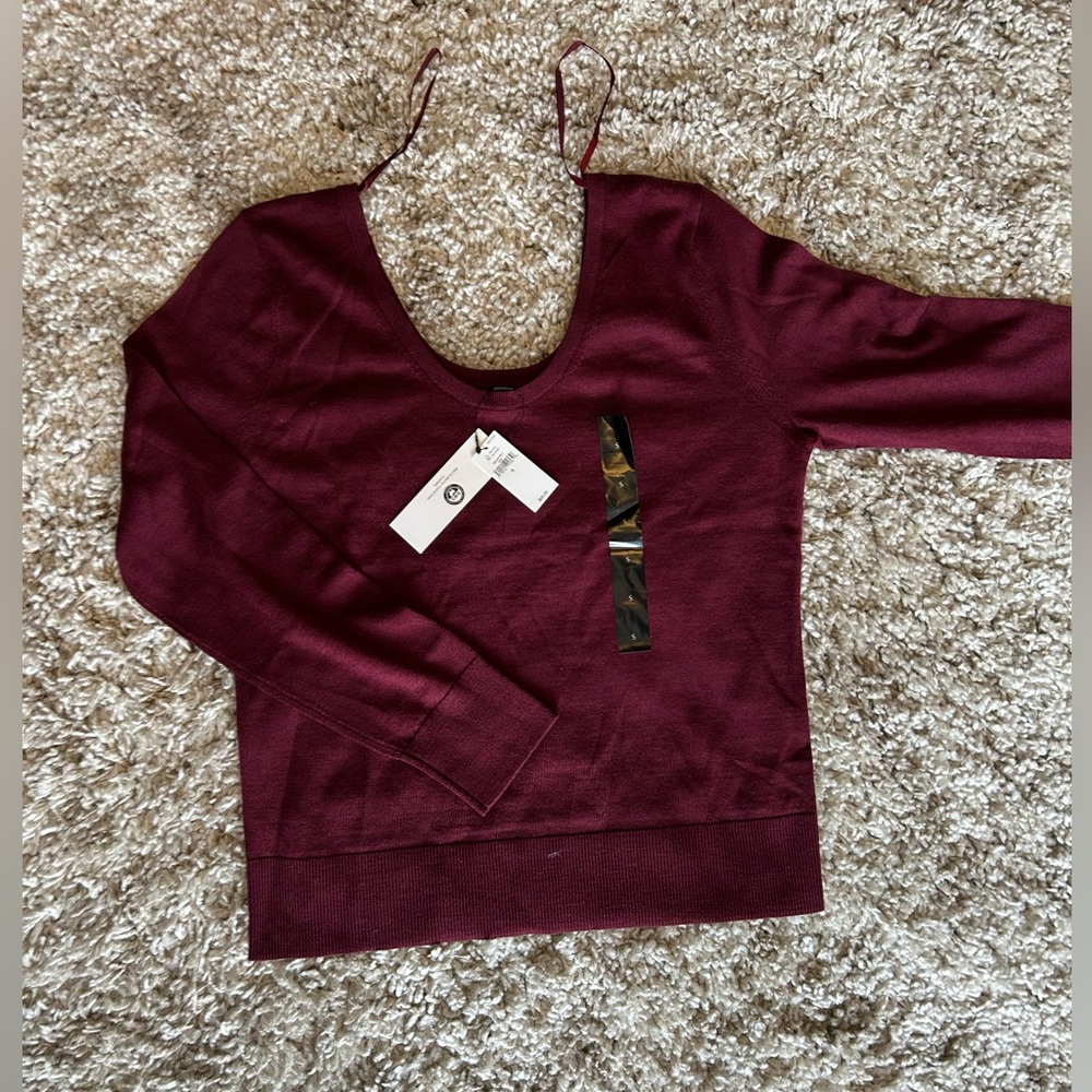 Banana republic burgundy long sleeve shirt